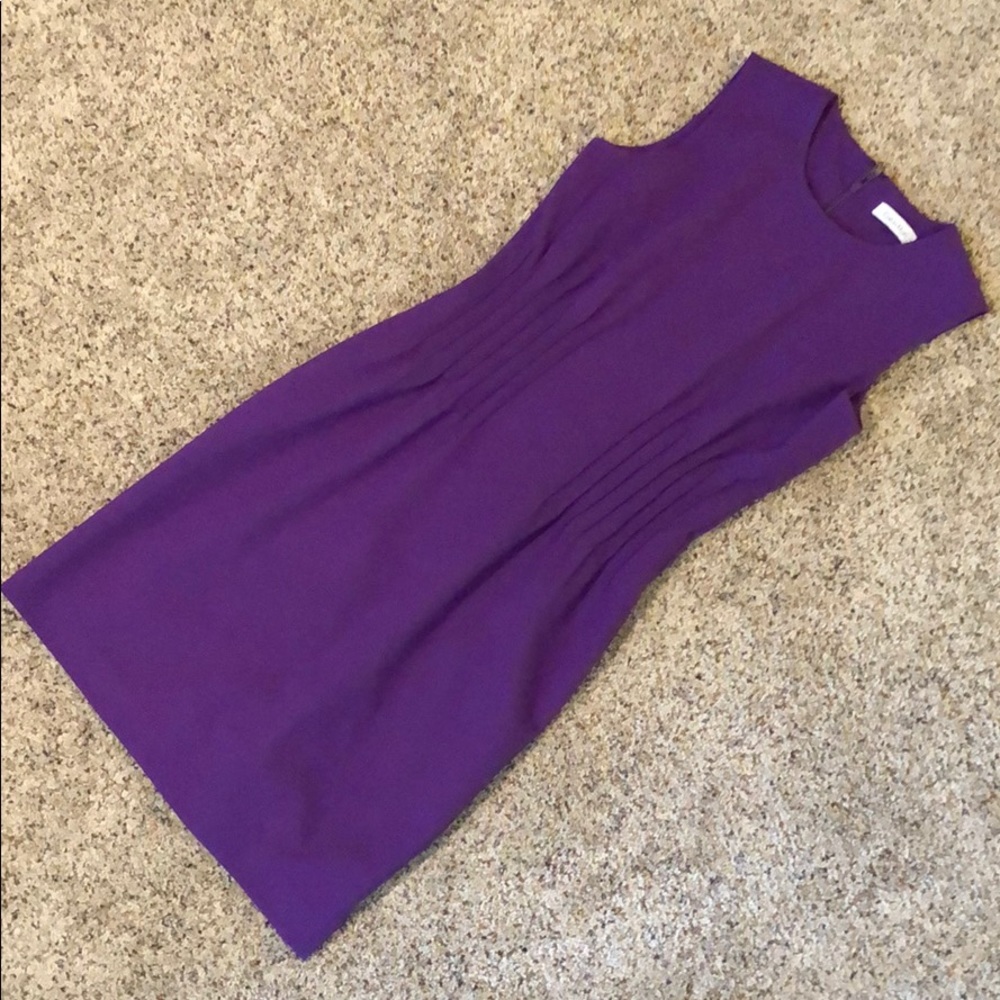 Calvin Klein Purple Sheath Dress